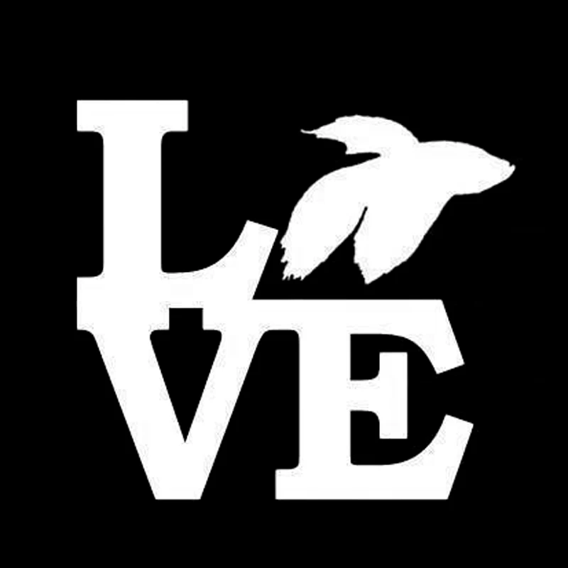 13 8 см * 12 6 Betta Love модные наклейки виниловые украшения для автомобиля|vinyl decal|sticker