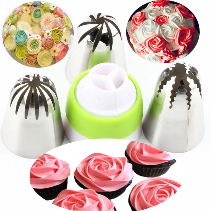 3 шт. насадки для украшения торта из нержавеющей стали|Наборы кондитерских