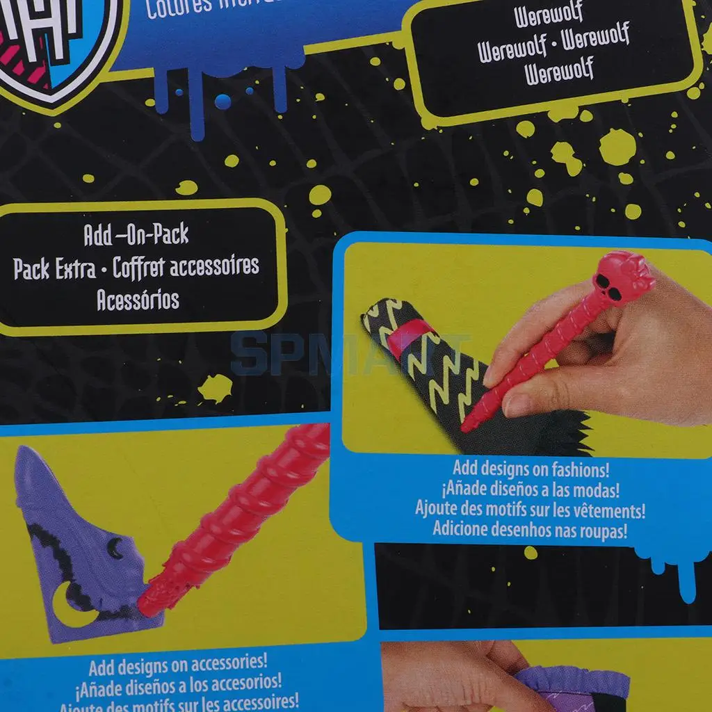 Стильные наряды Вечерние наряды Аксессуары DIY Paintable платье Одежда для кукол Monster High