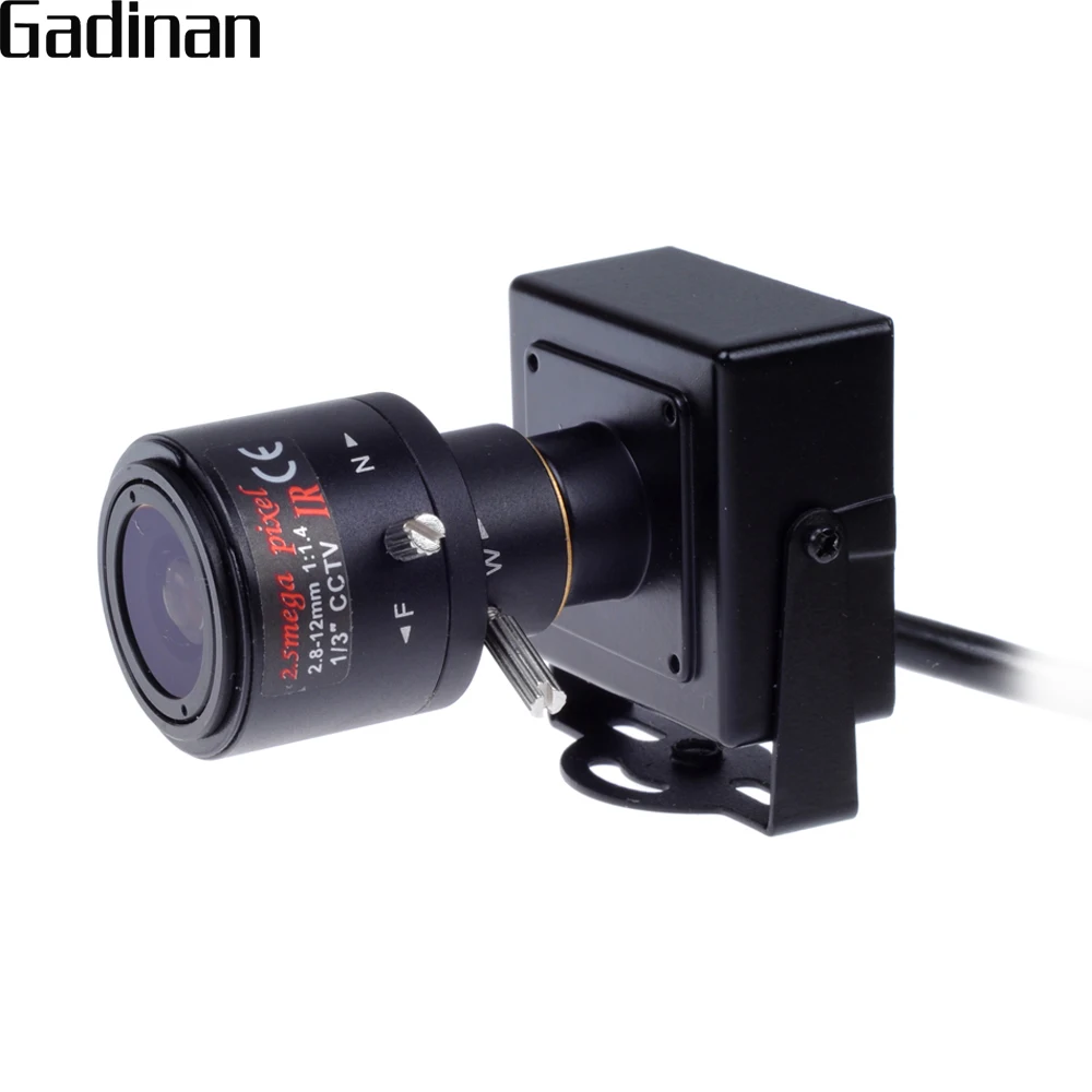 GADINAN H.264 720P 1.0MP/H.265 3MP мини внутренняя ip камера ONVIF 2 8 12 мм ручной варифокальный 4X зум