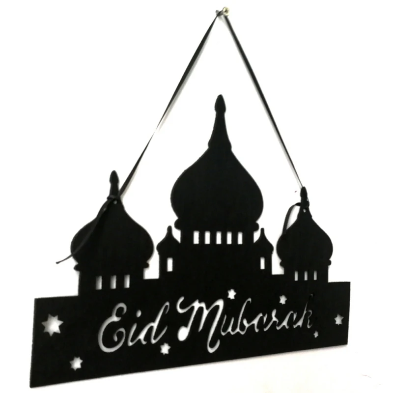 DIY Eid деревянный кулон ИД Мубарак Декор для дома Рамадан украшения висит Подвески исламистского вечерние Декор поставки - Цвет: 39C