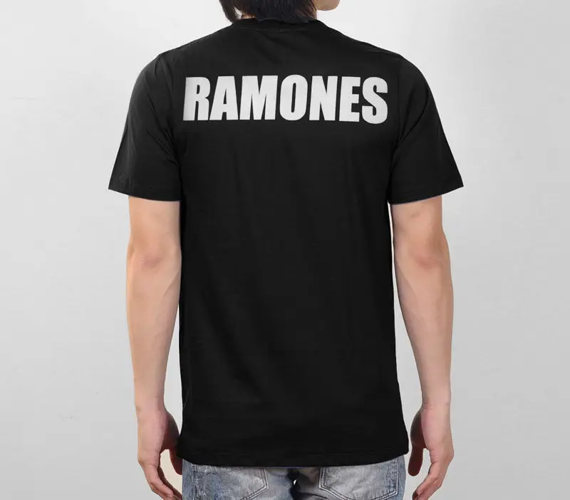 Модная футболка Hipster Прохладный Топы корректирующие Новинка Ramones навсегда Eagle Logo