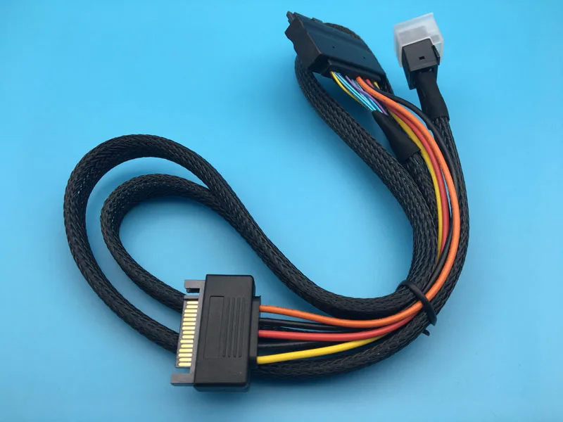 Mini SAS HD SFF-8643 к SFF-8639 кабель для передачи данных 100 см Длина Поддержка 750 PCIe NVME U.2 SSD P3600