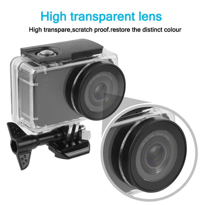 45M Diving Waterproof Case For Xiaomi Mijia 4K Mini Action Camera Cover Protective Housing|Чехлы для экшн-камер| |