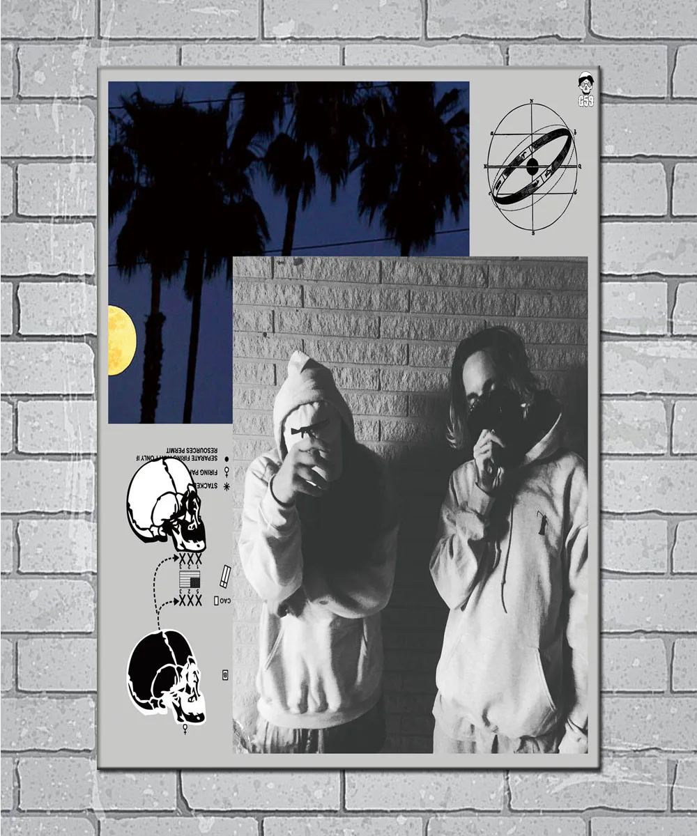$ Uicideboy Rap хип хоп музыка звезда светильник холст на заказ постер 24x36 27x40 дюймов