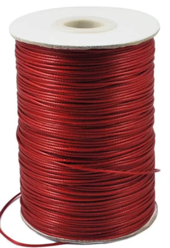 DarkRed 185 ярдов/рулон 1 мм корейский вощеный полиэфир шнур для самостоятельного изготовления ювелирных изделий Браслет Ожерелье Веревка Черный Серый Оранжевый Красный Розовый - Цвет: DarkRed