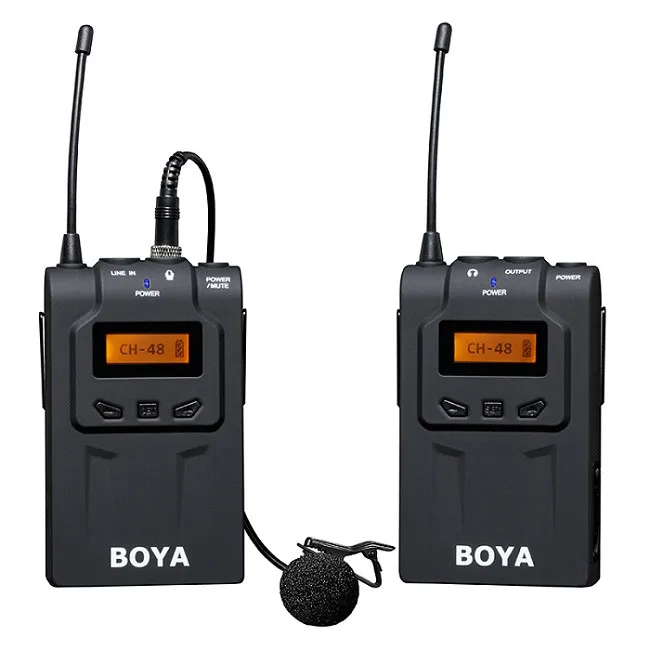 Петличный микрофон BOYA WM4 BY-WM6/BY-WM5/BY-WM8 UHF беспроводной приемник микрофона передатчик для ENG EFP DV DSLR