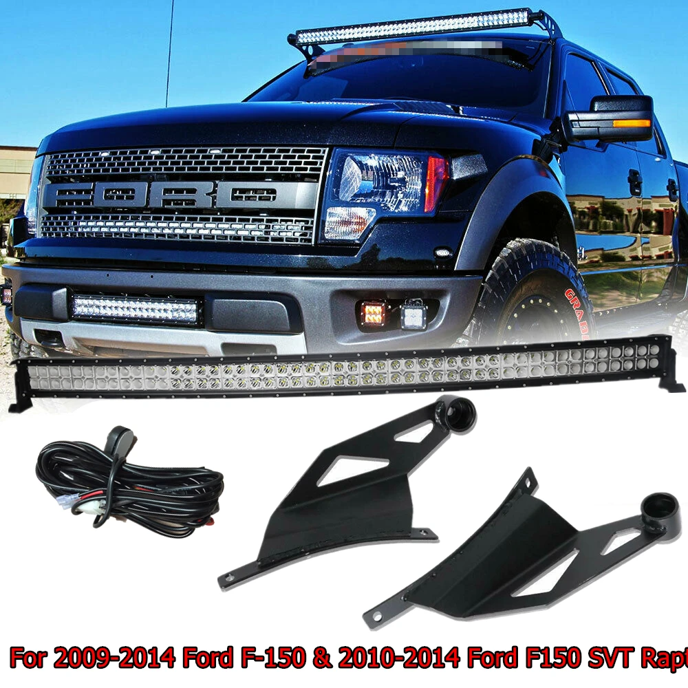 Изогнутый СВЕТОДИОДНЫЙ светильник для Ford F150 SVT Raptor 50 дюймов 288 Вт монтажные