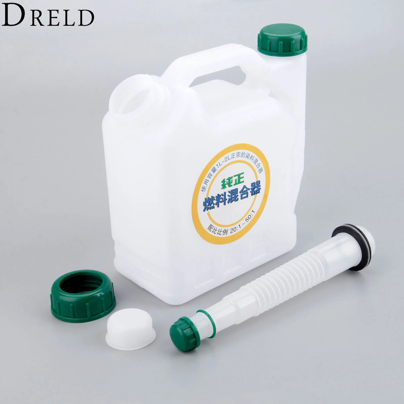 DRELD 1 шт. бензиновая бензопилу 1.0L 25:1/50:1/40:1/20:1 соотношение топливо бутылка для