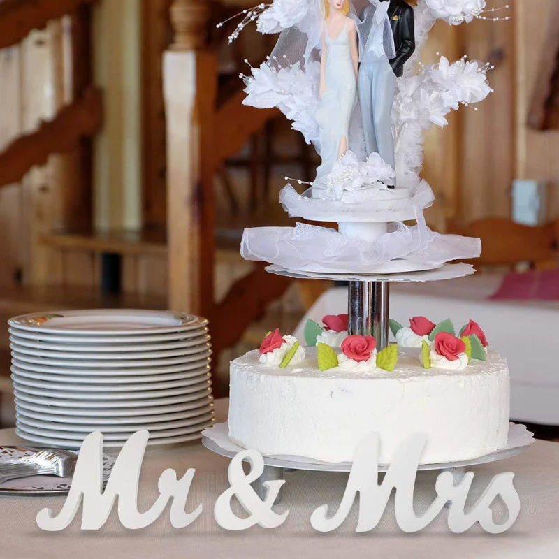 Деревянные Свадебные знаки MR& MRS для возлюбленной любви, Свадебные таблички с цифрами, буквенные украшения, свадебные аксессуары