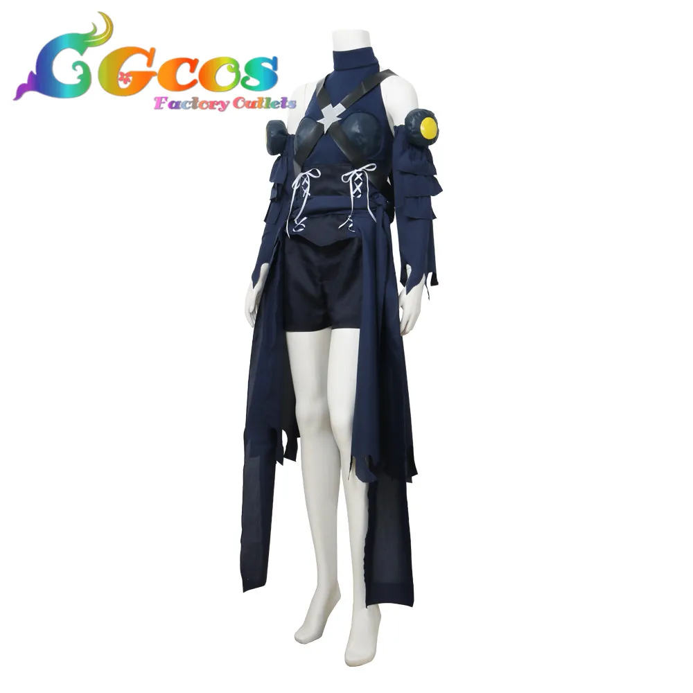 CGCOS косплэй Костюм KINGDOM HEARTS III Aqua платья для женщин Одежда Форма CG109
