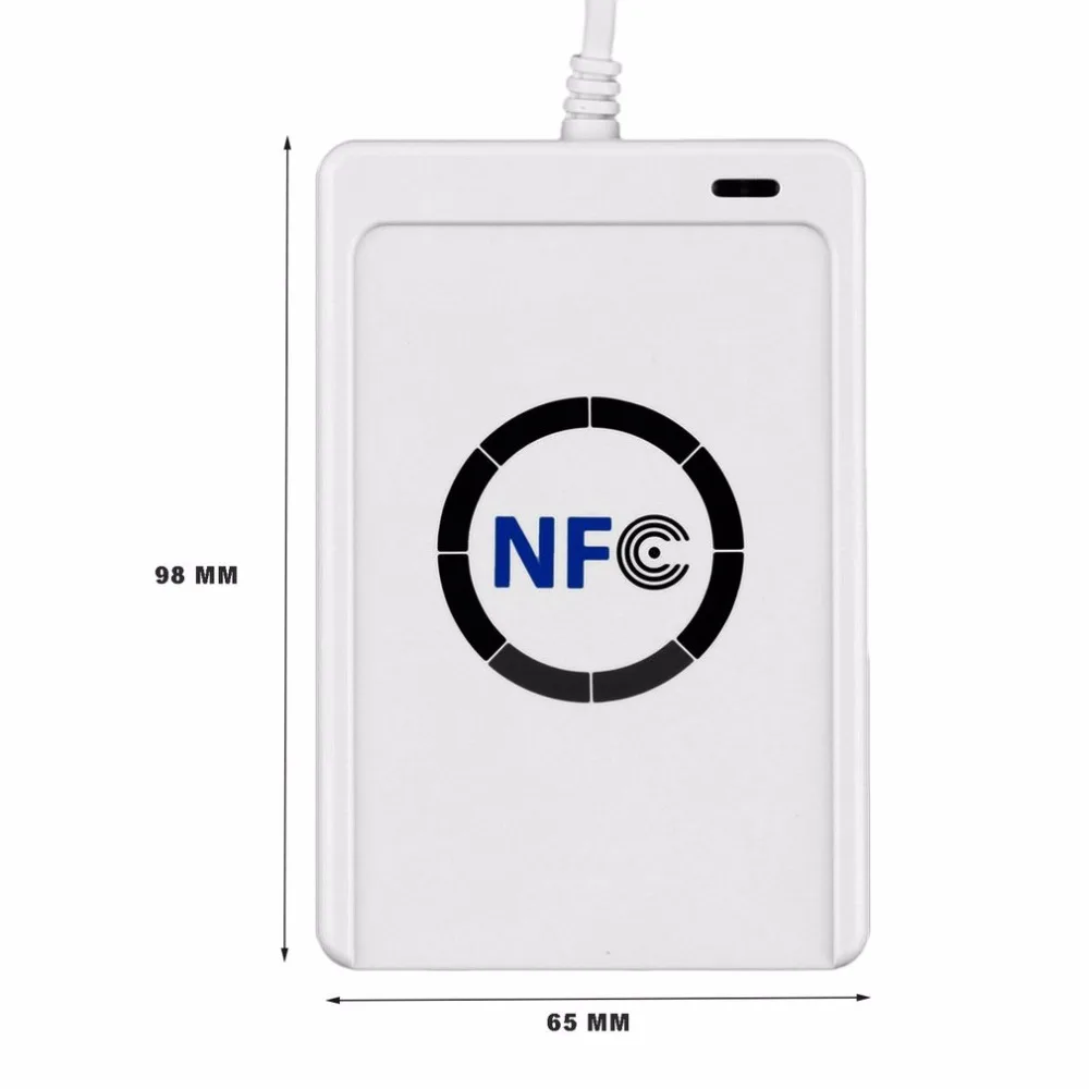 NFC ACR122U RFID считыватель смарт-карт Писатель Копир Дубликатор записываемый клон программное обеспечение S50 13,56 МГц ISO/IEC18092+ 5 шт M1 карты