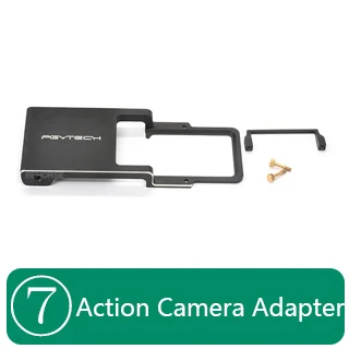 adapter PGYTECH DJI Osmo экшн штатив селфи палка ремень держатель Чехол сумка для Gopro Hero 7 6 Insta360 One X Eken спортивный аксессуар для камеры - Цвет: adapter