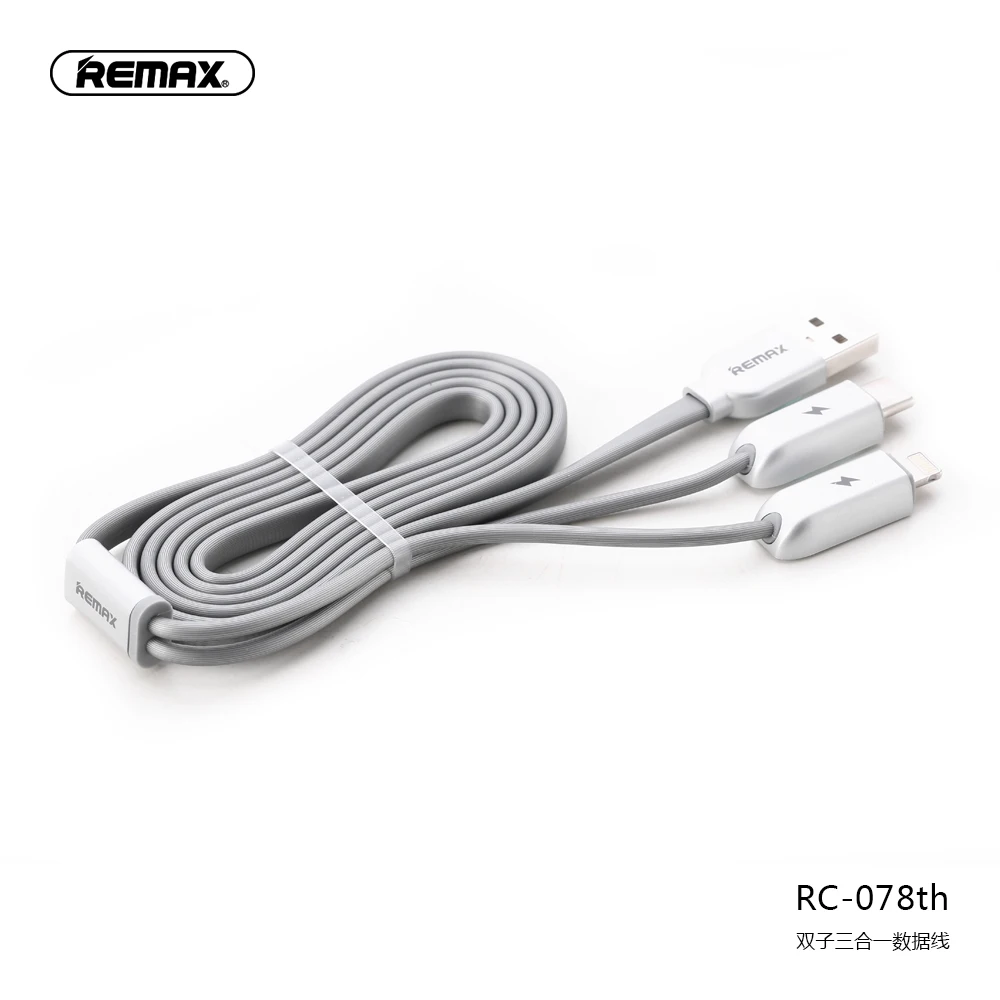 REMAX Twins 3в1 микро USB кабель Магнитная Адсорбция синхронизация Быстрая зарядка