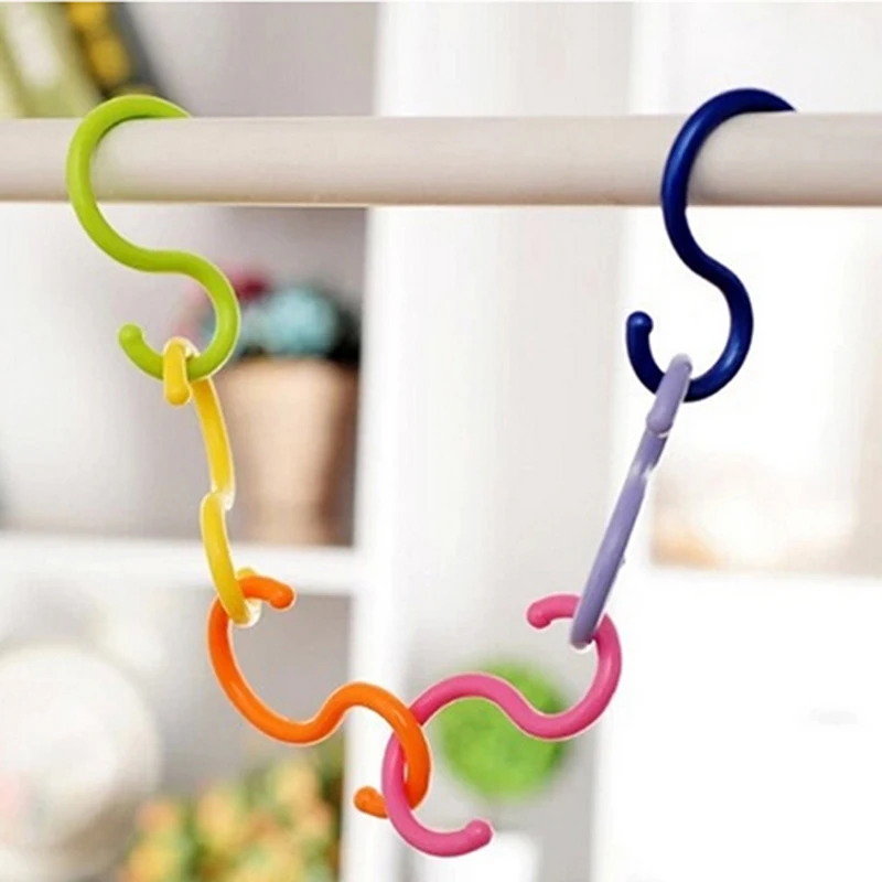 

6 Pcs/lot Hooks Plastic Stroller Accessories Toys Pushchair Hange Newborn Baby Hooks Hangers Stroller Pram Multi Tools