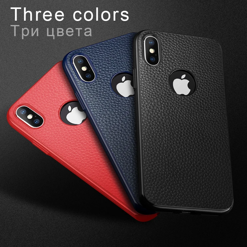 VVKing ультра тонкие чехлы для телефонов iPhone 6S 6 7 8 Plus XS Max Кожаный Мягкий ТПУ