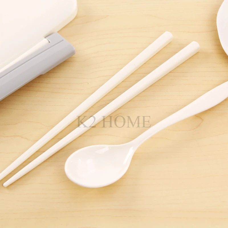 Коробка бенто для обеда Pro 1100 мл с вилкой многоразовый Ланчбокс большого размера