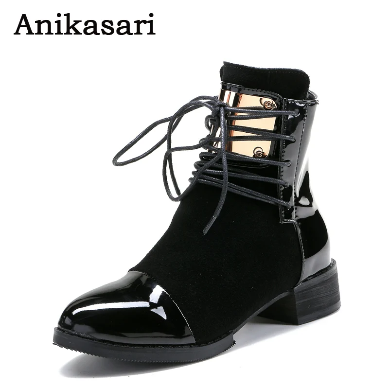 Женские ботинки большие размеры 35-43 ботильоны из натуральной кожи сезон