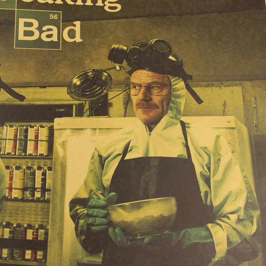TIE LER Breaking Bad стикер на стену классический американский ТВ сериал плакат ретро крафт-бумага плакат 51,5X36 см