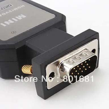 KUYiFree доставка Высокое качество мини HDMI к VGA /HDMI К YPBPR разъем адаптера для