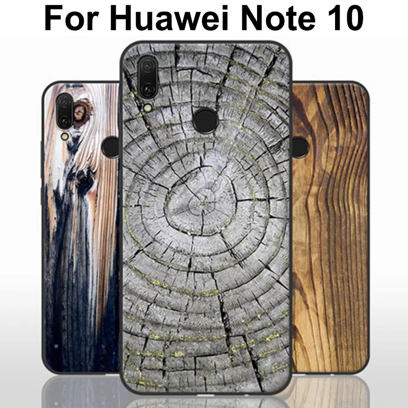 Чехол для Huawei Honor Note 10 с деревянным камнем мягкий чехол телефона Note10 задняя крышка