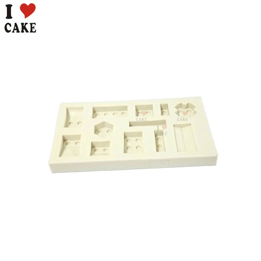 Новая силиконовая форма для украшения торта Lego 3D шоколада кекса инструменты
