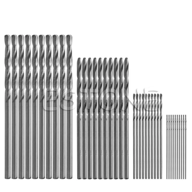 

40Pcs Mini Drill HSS Bit 0.5mm-2.0mm Straight Shank PCB Twist Drill Bits Set