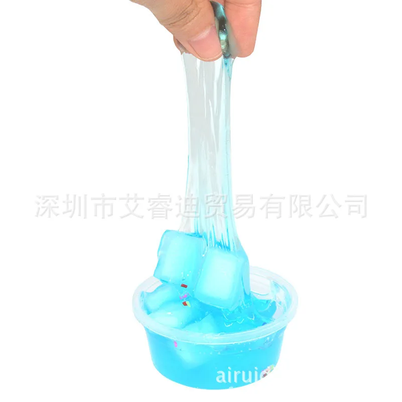 Горячий стиль DIY кокосовое молоко чай слизи грязь кристально прозрачная желе