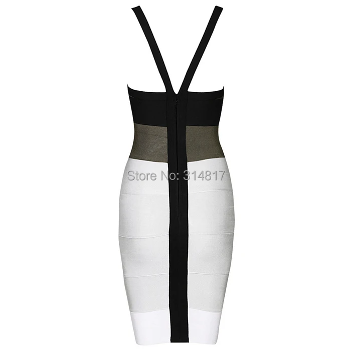 2014 NEW Women Sexy V Neck Strap Backless Slim Bodycon Banquet Party Dress [H685-M-H685-XS] | Женская одежда