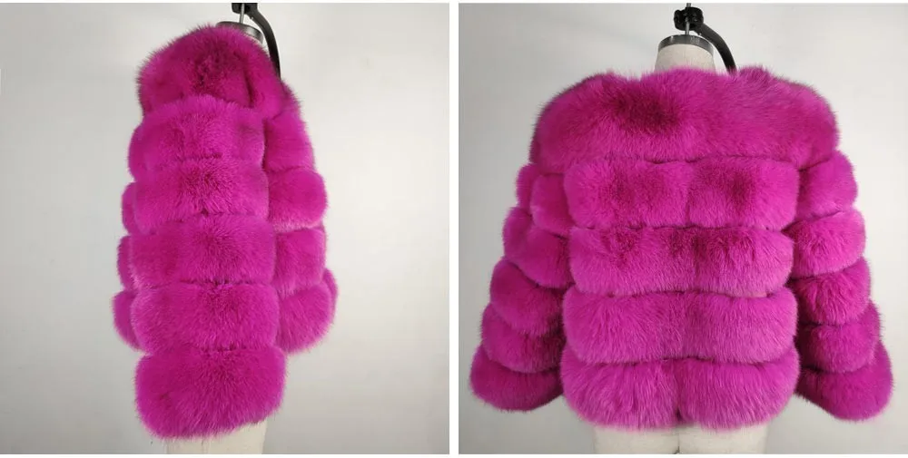 Topfur White Fox Real Fur Female Coat Women Short Winter Fur Leather Jacket Clothes Outerwear Natural Fox Fur Coats For Women