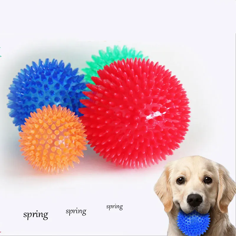 Игрушка для домашних животных с вокальным укусом Ежик шипами устойчивый к укусам