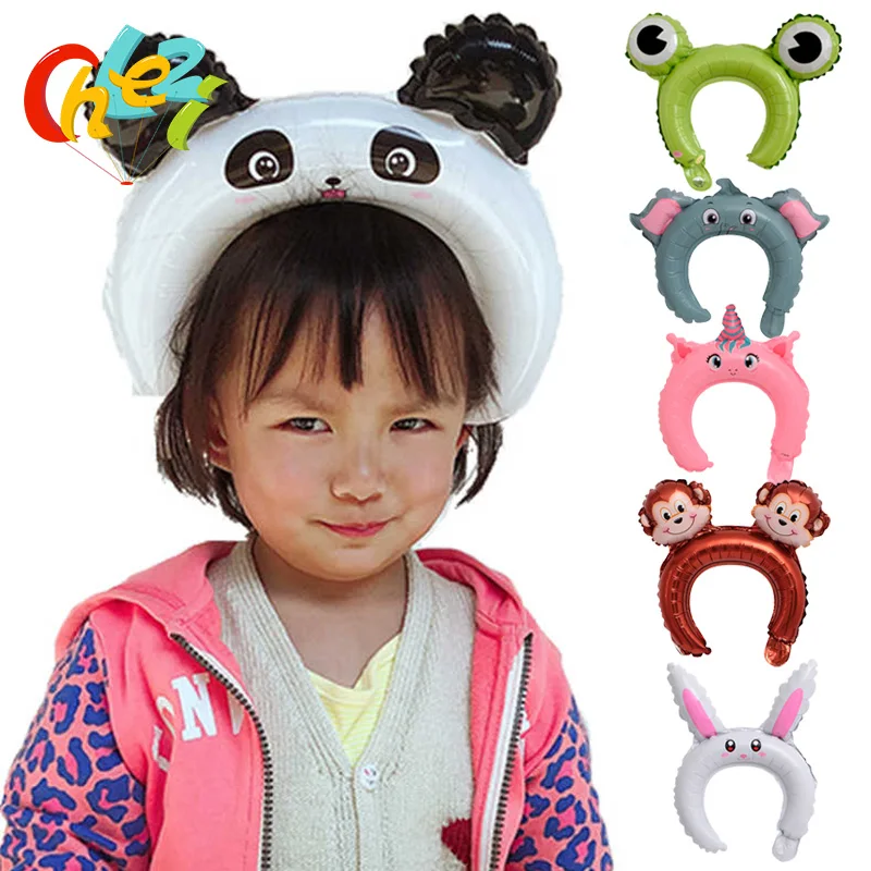 Тиара в виде животных воздушный шар милый кролик лягушка обезьяна лиса для дня