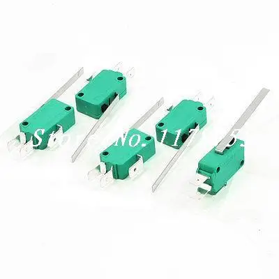 5 шт. 250VAC 16A SPDT 3 контактный с концевой выключатель прямым рычагом на шарнире
