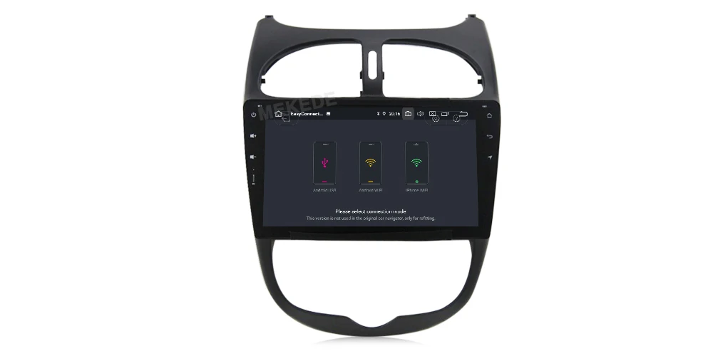 MEKEDE HD 1024X600 1 din 9 дюймов 4 ядра Android 9,0 автомобильный dvd-плеер для peugeot 206 авто gps навигация радио мультимедиа BT wifi
