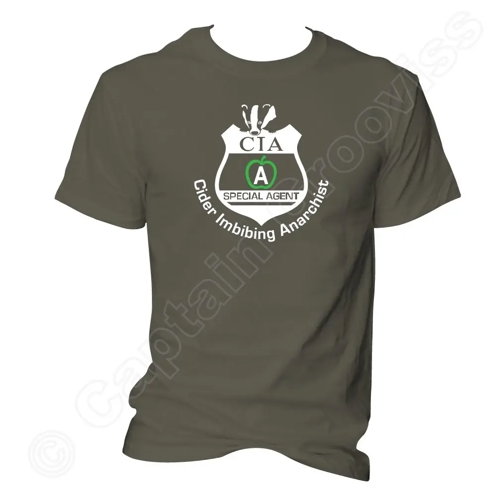 Новинка 2019 мужская хлопковая одежда с коротким рукавом футболки топы значок Cia