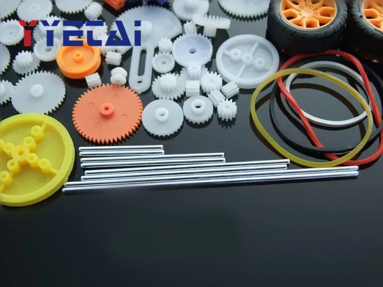YongYeTai 78 шт. игрушечная коробка передач Робот Мотор пластиковая Шестерня DIY Модель аксессуары