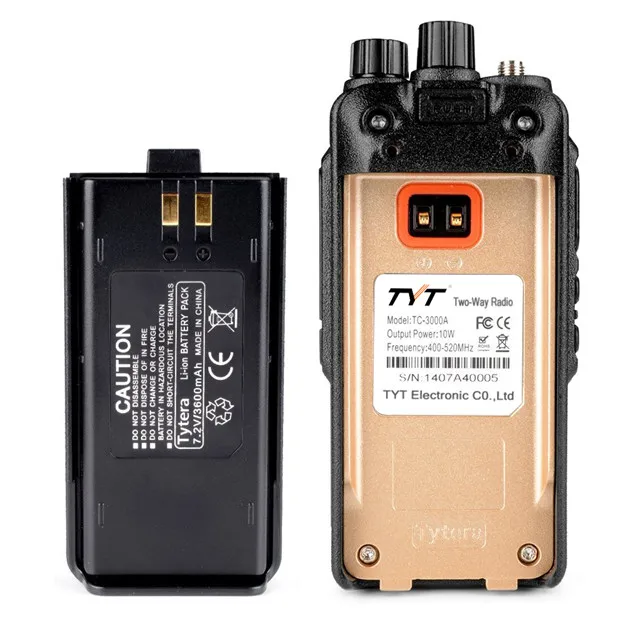 TYT TC-3000A портативная двухсторонняя рация UHF 400-520 МГц 10 Вт высокомощная