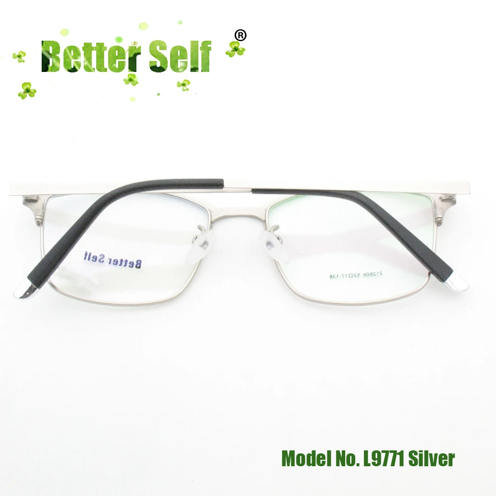 Нормальная доставка качественные очки L9771 сплав коричневые оправы для очков
