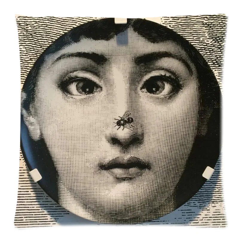 Rosenthal Piero fornasetti работы квадратные напильники со 18X18 дюймов декоративное покрывало для дивана наволочка для дома из хлопка на воздушной подушке cojines чехлы