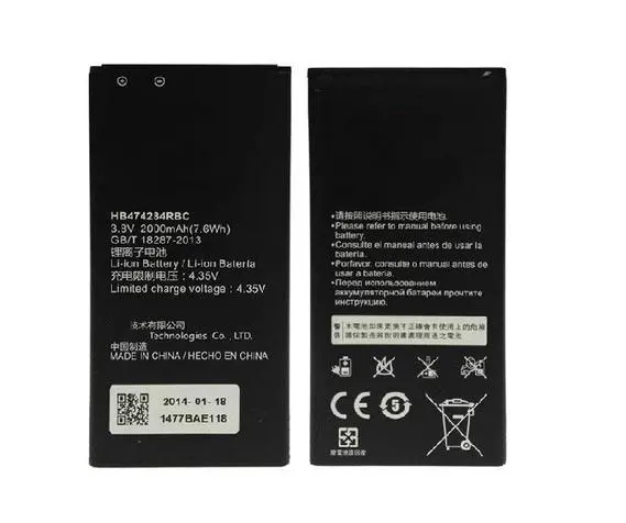 ALLCCX Высококачественный аккумулятор для мобильного телефона HB474284RBC Huawei Ascend G521 G615