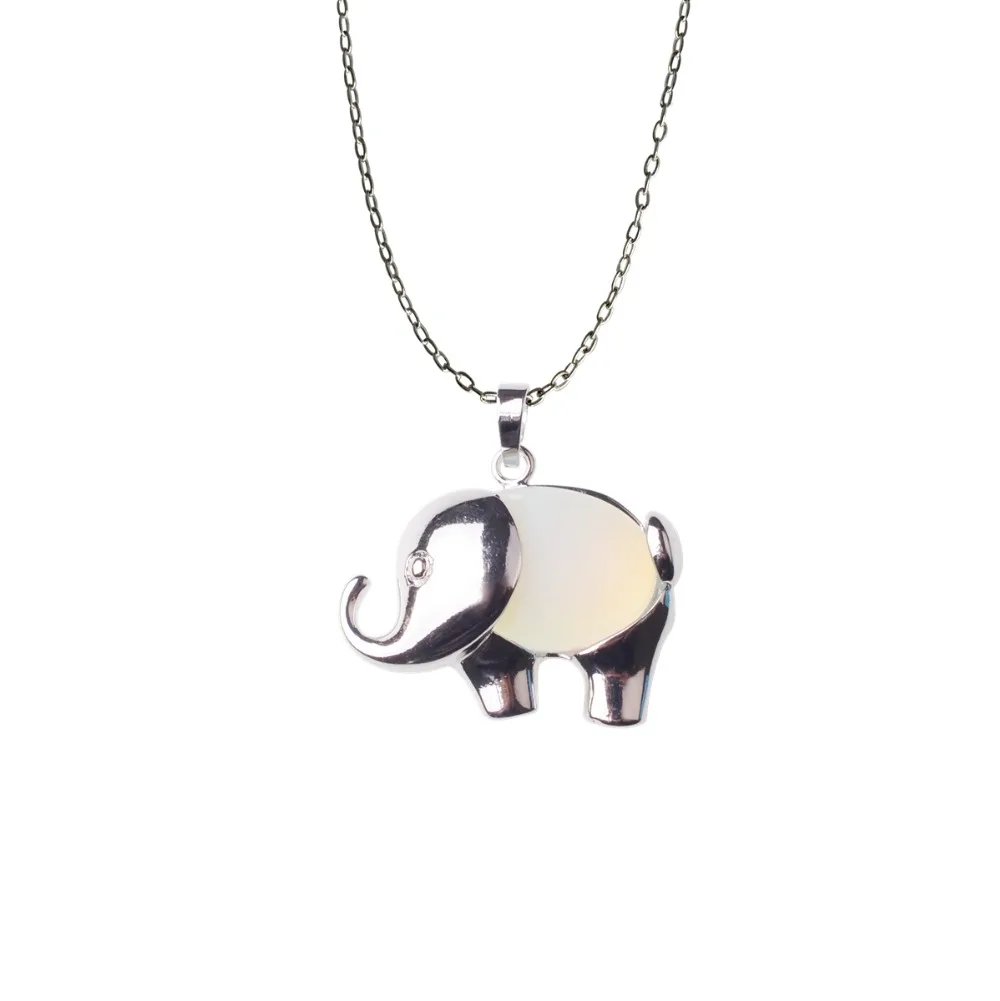 Natural lapis lazuli Auspicious peace Elephant Carved Crystal Rhinestone Antique Pendant Necklace Women's Trendy Jewelry Gift |