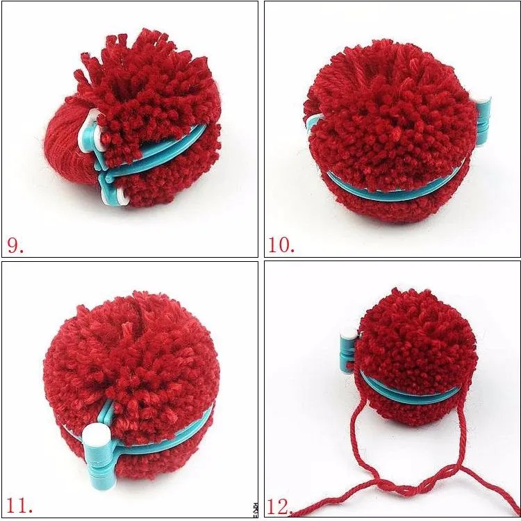 DIY помпоны устройство производитель пушистый шар ткацкая игла набор инструментов для вязания-случайный цвет