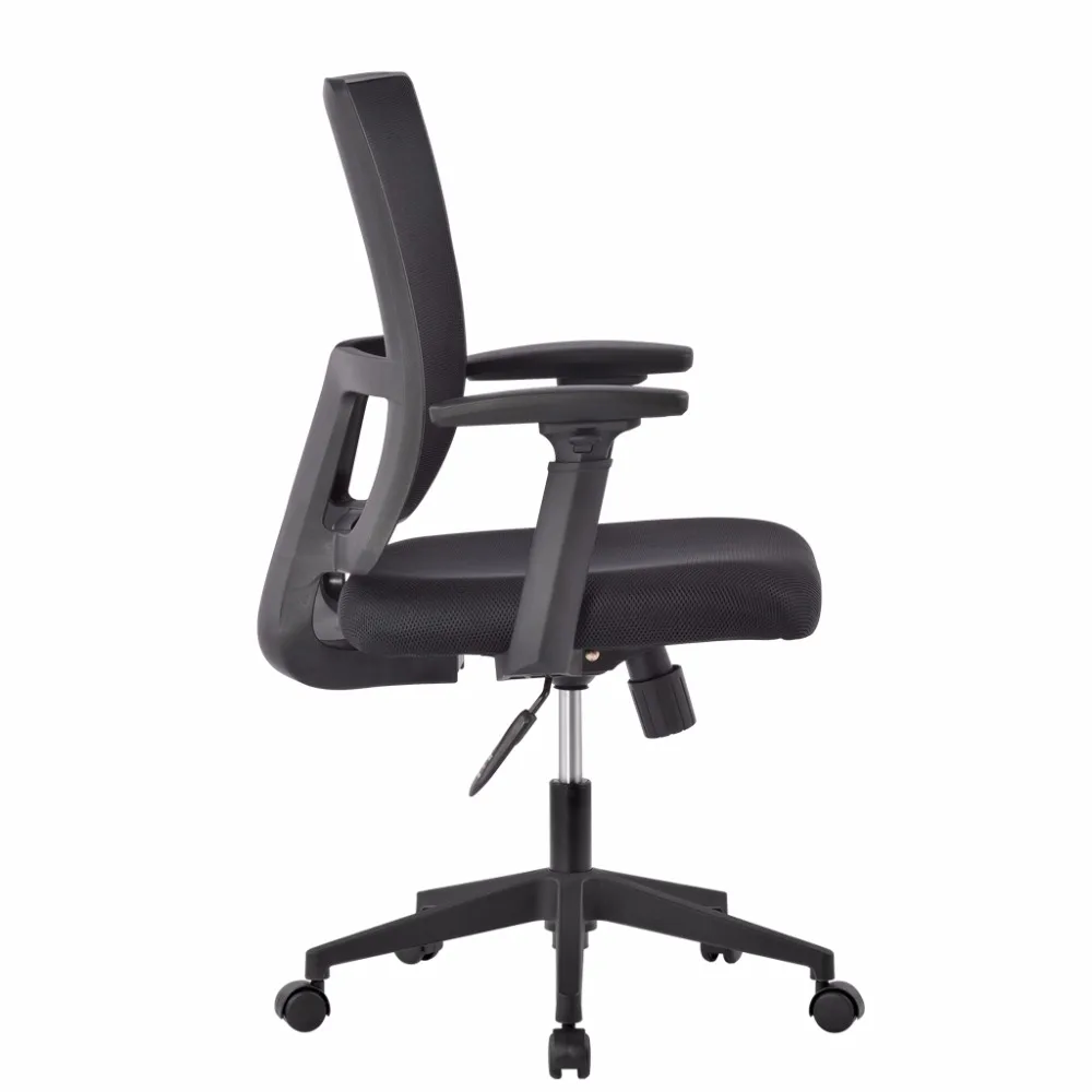 Современный офисный стул LANGRIA со средней спинкой с поворотной сеткой игровой 3 мя