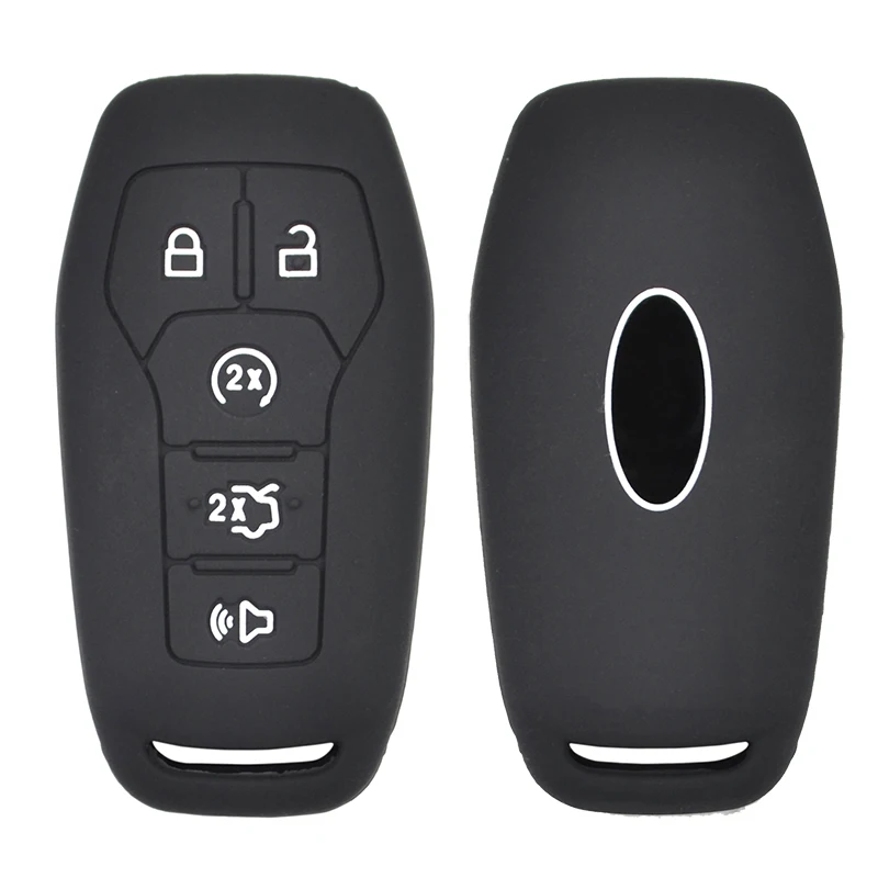 Силиконовый чехол для ключа Ford Fusion Mondeo Mustang F 150 Explorer Edge Lincoln MKZ MKC защитный брелока