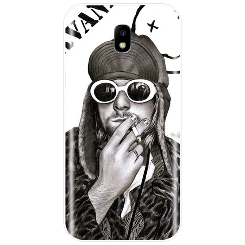 Nirvana Kurt Cobain Чехол для мобильного телефона TPU чехол для телефона для Samsung Galaxy J3 J4 J6 J8 J3 J5 J7 J5 J7 J3PRO J7 плюс - Цвет: T19041005-08.jpg