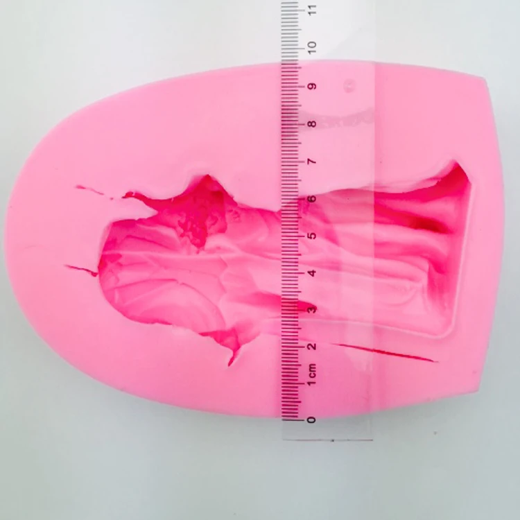 3D Жених и невеста Свадебный Торт Топ 3D Силиконовые Кружева помадка торт форма для украшения тортов T2999