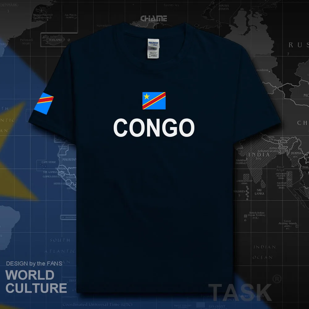 DR Congo Мужская футболка 2017 Джерси nation 100% хлопок одежда футболки кантри спорт COD DRC