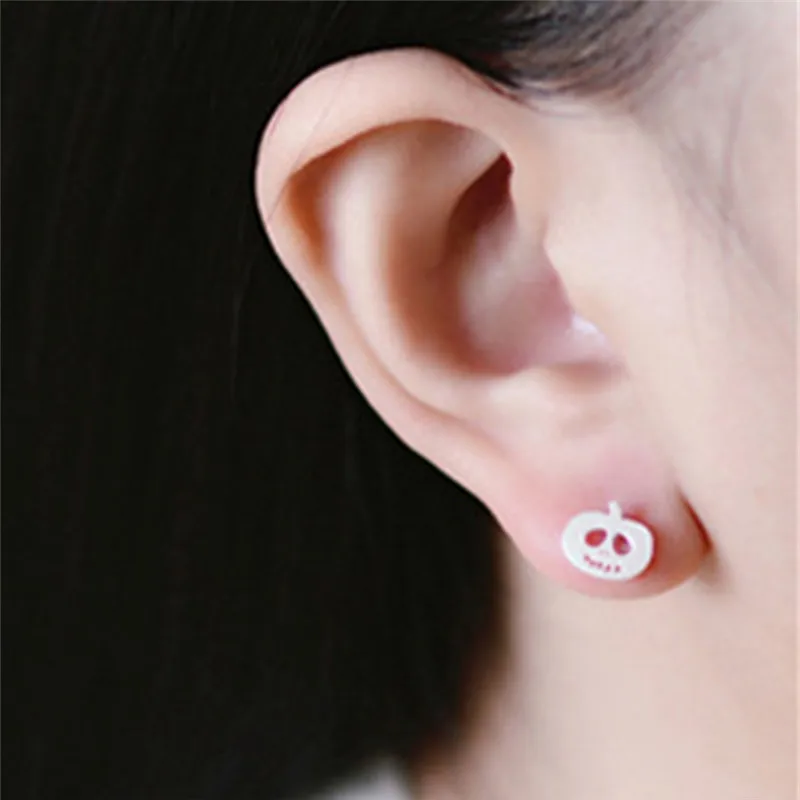 Серьги гвоздики в простом стиле PINKSEE корейские милые серьги виде тыквы на