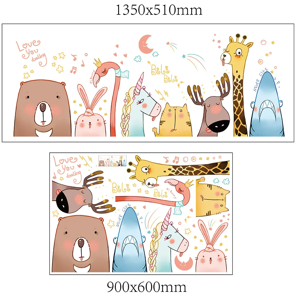 Наклейки с рисунками из мультфильмов DIY Дети океан детская комната Спальня