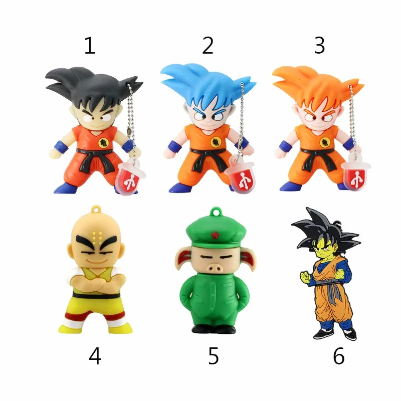 Реальная емкость ручка DragonBall Drive мультфильм Dragon Ball подарок 8 ГБ 16 ГБ 32 ГБ 64 Гб 128 ГБ Сон Гоку USB флеш-накопитель флешки